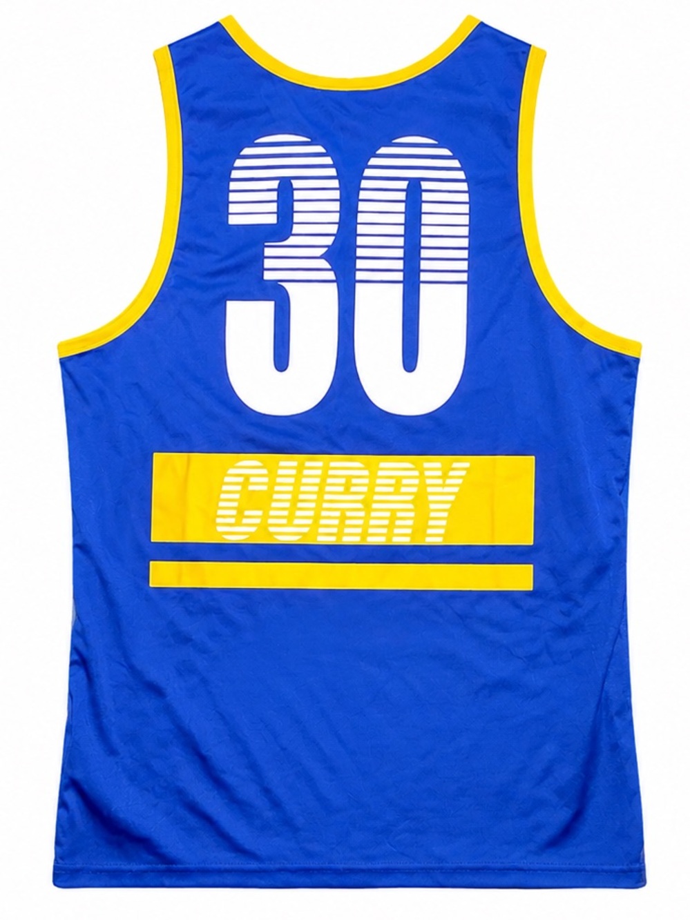 Steph Curry #30 Golden State Warriors NBA Jersey Blue & Yellow - Picture 2 of 3